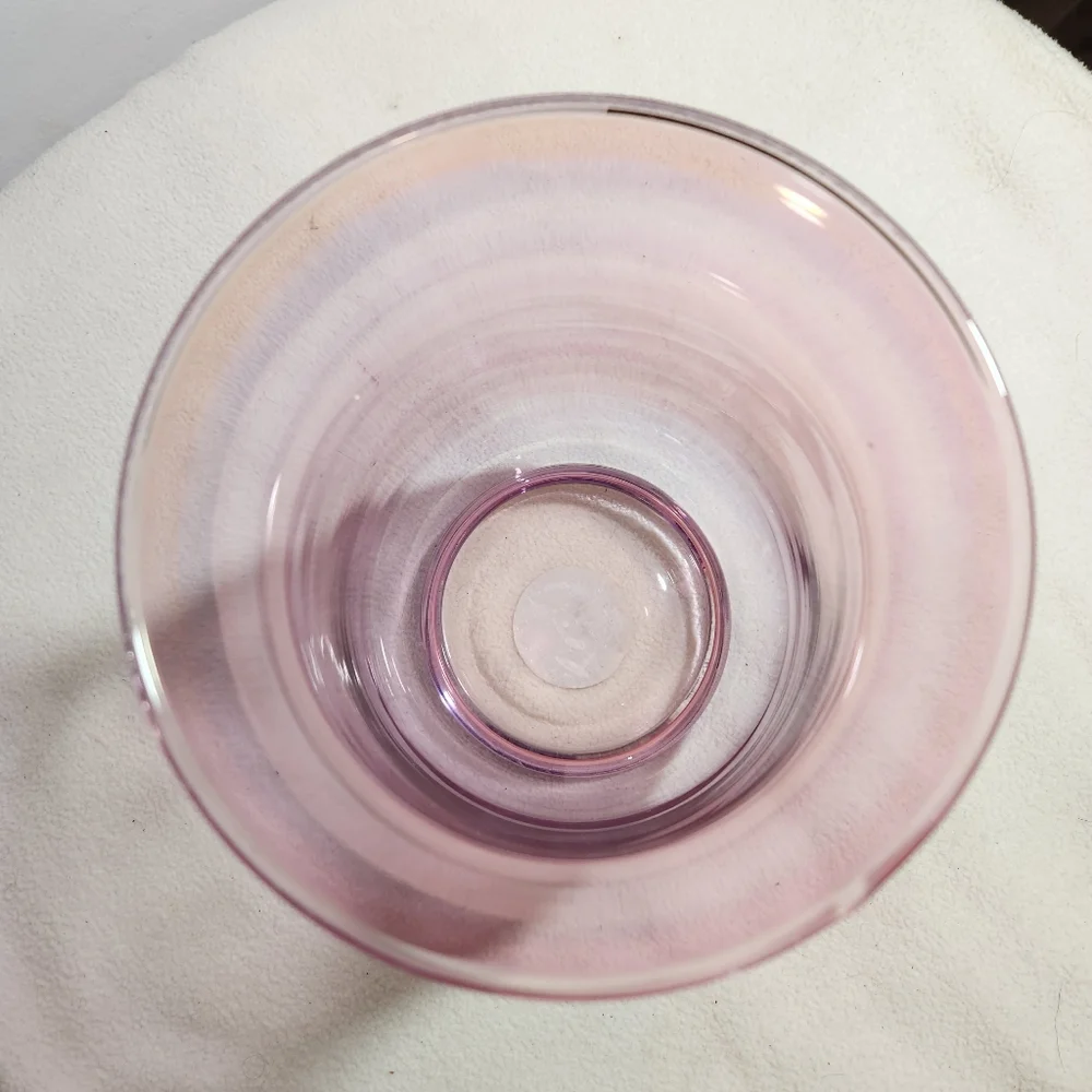 Pier 1 Imports Purple Glass Candle Holder for Pillar Candles